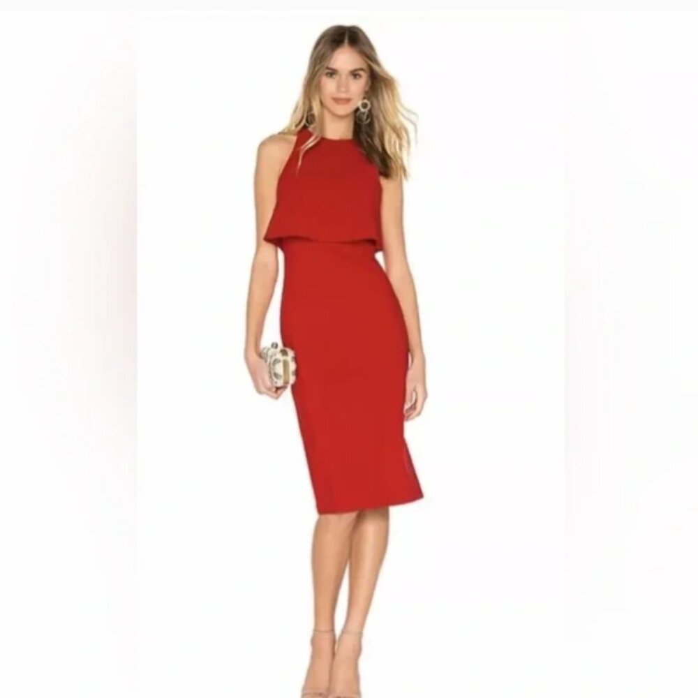 Likely Red Midi Dress